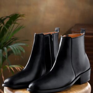 Classic Leather Chelsea Boots ( CUBAN HEEL )